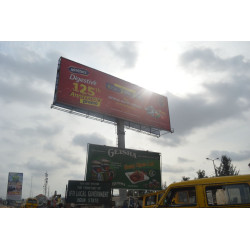 Unipole Billboard At Berger Bus Stop Lagos Ibadan Expressway