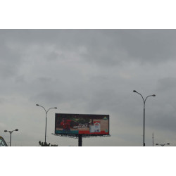 Unipole Billboard Over Bridge After Toll Gate