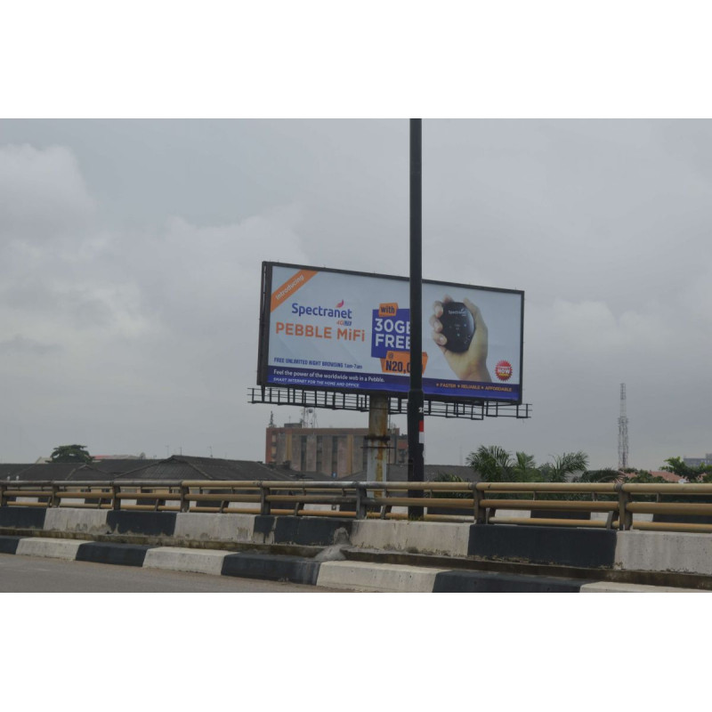 Unipole Billboard At Spa Ajibade And Co