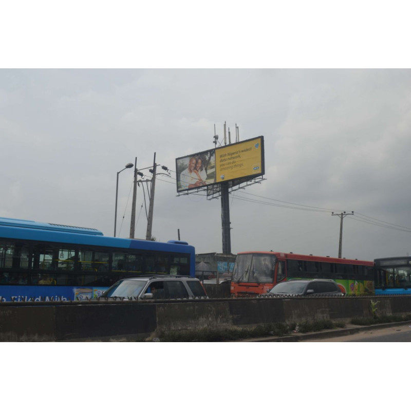 Unipole Billboard At Mile 12 Bus Stop