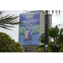 Wall Drape Billboard On NOUN Head Quarter Building