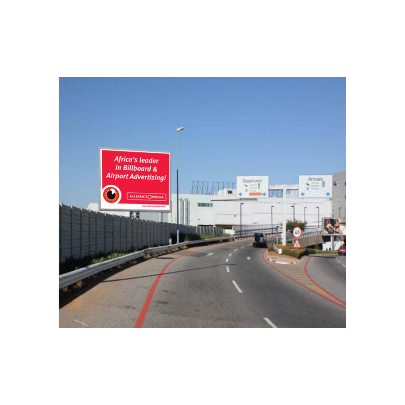 Billboard OR Tambo International Airport Approach to Terminals