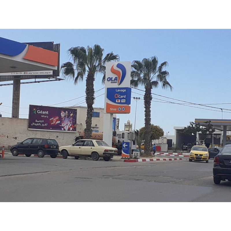 1st Billboard 6x2.5m By Stade Houmt Souk