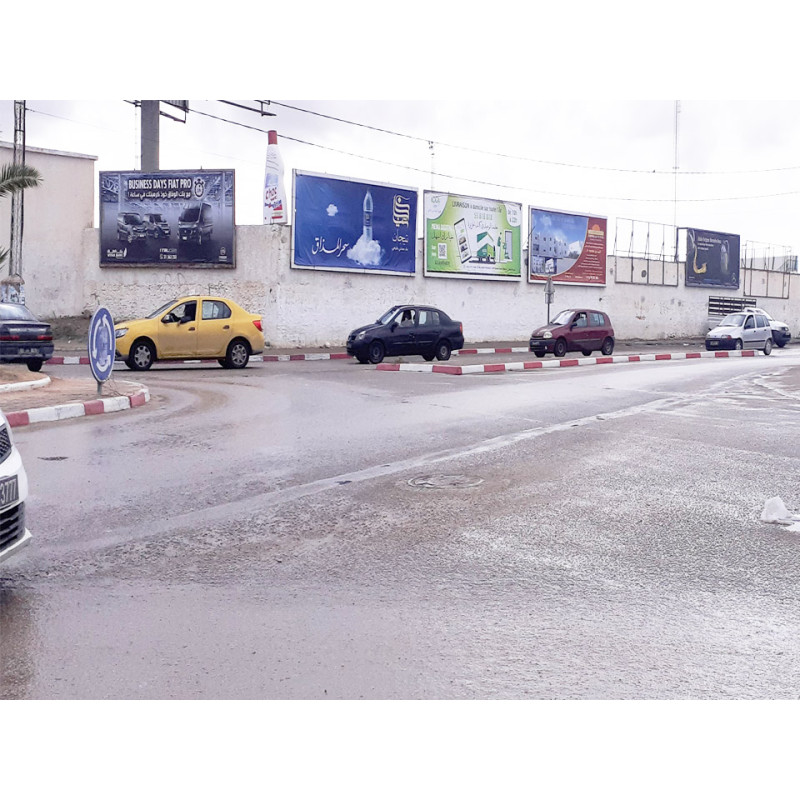 Palisade Billboard 6x2.5m By Stade Houmt Souk