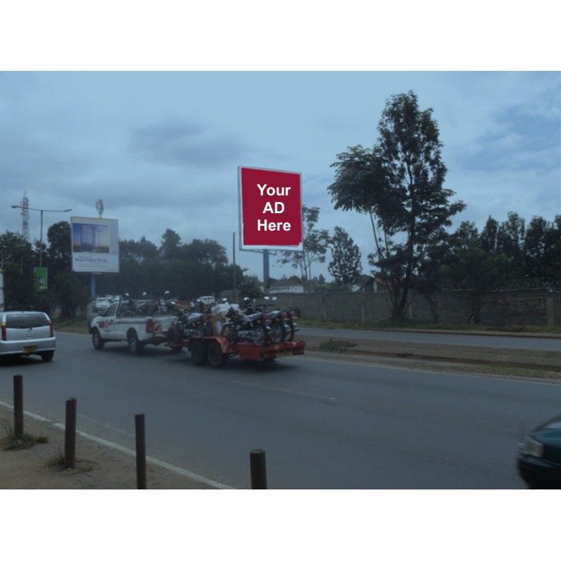 Billboard 187.5m2 - 15m X 12.5m Portrait - Kenya Central Nairobi Waiyaki Way Opposite ABC Place