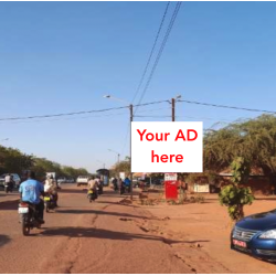 12m2 : 4x3 - OUAGA - Avenue Bassawarga, in front of SUNU Assurances